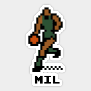 8-Bit Basketball - Milwaukee Sticker